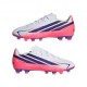 ADIDAS F50 Hyperfast Club Fg Mg Bianco Viola - Scarpe Da Calcio Bambino