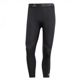 ADIDAS Calzamaglia Techfit Nero Bianco Uomo