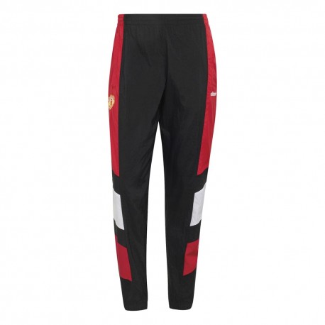 ADIDAS Originals Pantaloni Allenamento Calcio Mufc Nero Rosso Uomo