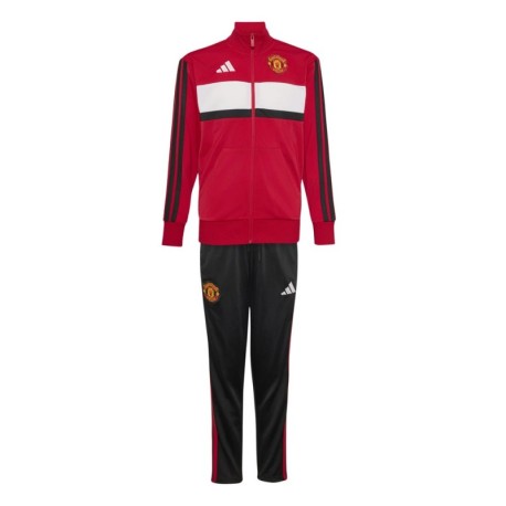 ADIDAS Tuta Calcio Mufc United Dna Rosso Nero Bambino