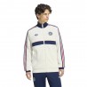 ADIDAS Originals Felpa Fc Bayern Full Zip Bianco Blu Uomo