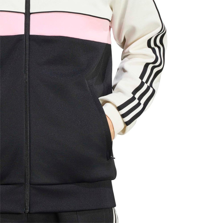 ADIDAS Originals Felpa Juve Full Zip Poly Panna Nero Uomo