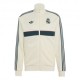 ADIDAS Originals Felpa Real Madrid Full Zip Poly Panna Verde Uomo