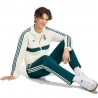 ADIDAS Originals Felpa Real Madrid Full Zip Poly Panna Verde Uomo