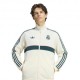 ADIDAS Originals Felpa Real Madrid Full Zip Poly Panna Verde Uomo