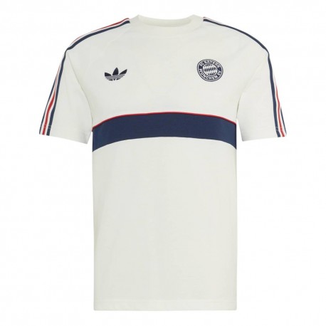 ADIDAS Originals Maglia Maniche Corte Fc Bayern Blu Bianco Uomo