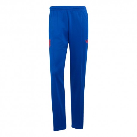 ADIDAS Originals Pantaloni Allenamento Calcio Manchester Poly Blu Rosso Uomo