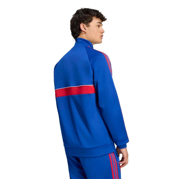 ADIDAS Originals Pantaloni Allenamento Calcio Manchester Poly Blu Rosso Uomo