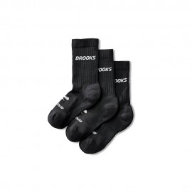 Run In Crew 3 Pack nero Brooks