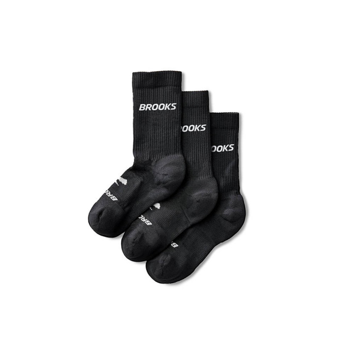 Brooks Calze Running Run In Crew 3 Pack Nero Brooks
