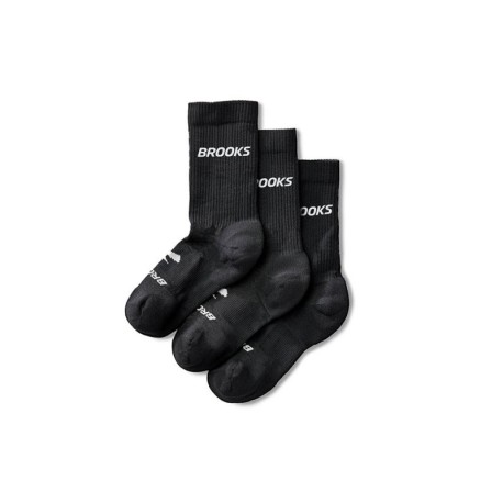 Brooks Calze Running Run In Crew 3 Pack Nero Brooks