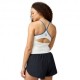 Brooks Canotta Running Movement Built-In Bra Ivory Abyss Blu Donna