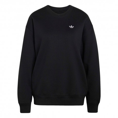 ADIDAS Originals Felpa Girocollo Logo Nero Donna