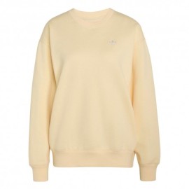 ADIDAS Originals Felpa Girocollo Logo Bianco Donna