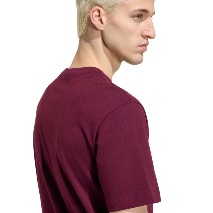 ADIDAS Originals T-Shirt Logo Piccolo Bordeaux Uomo