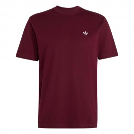 ADIDAS Originals T-Shirt Logo Piccolo Bordeaux Uomo