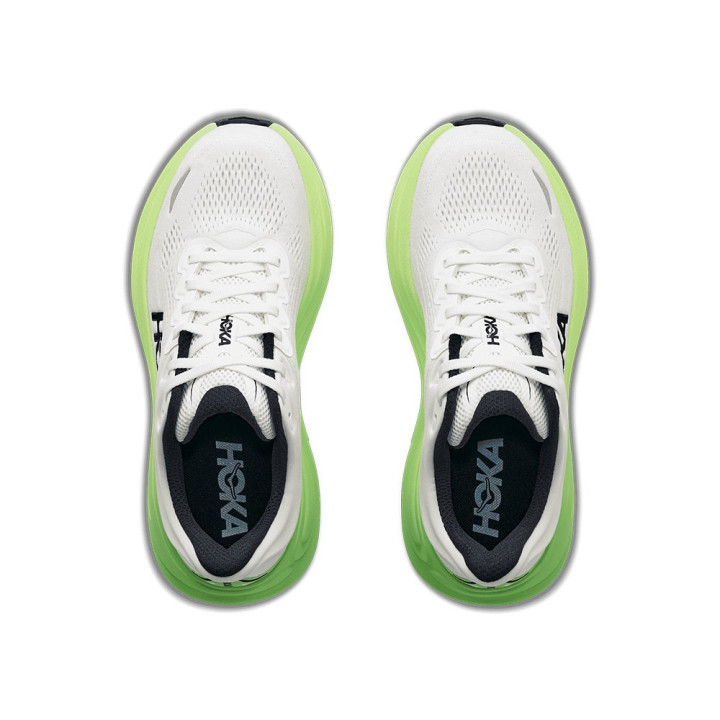 Hoka Bondi 9 Bianco Tart Apple - Scarpe Running Donna