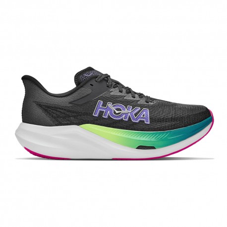 Hoka Rocket X 3 Nero Neon Nebula - Scarpe Running Uomo