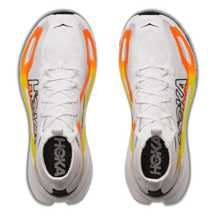 Hoka Tecton X 4 Frost Neon Tangerine - Scarpe Trail Running Uomo
