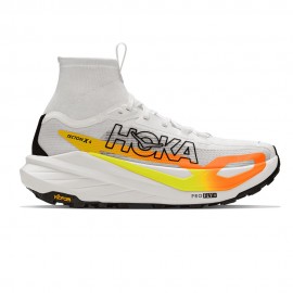 Hoka Tecton X 4 Frost Neon Tangerine - Scarpe Trail Running Uomo