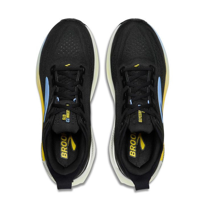 Brooks Glycerin Gts 23 Nero Cyber Giallo - Scarpe Running Uomo