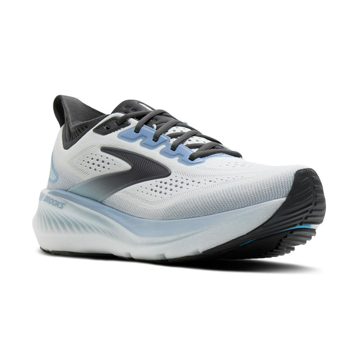 Brooks Glycerin Gts 23 Bianco Rain Nero - Scarpe Running Uomo