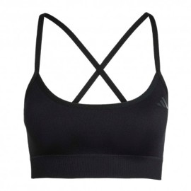 ADIDAS Reggiseno Sportivo Light Support Scrunch Nero Donna