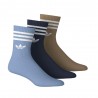 ADIDAS Originals Calza Tris Pack Or Multi Uomo