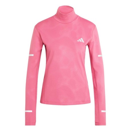 ADIDAS Maglia Running Turtle Neck Adi365 Climawarm Rosa Donna