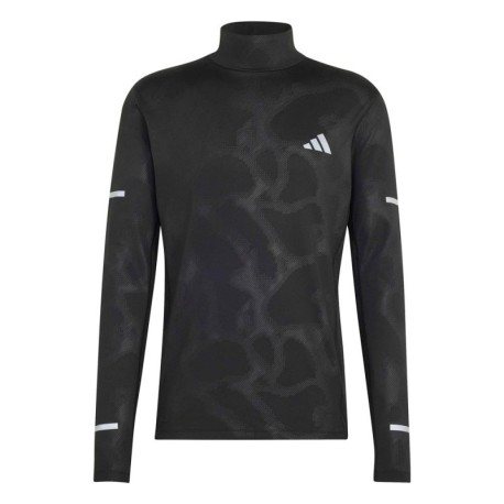 ADIDAS Maglia Running Turtle Neck Adi365 Climawarm Nero Uomo