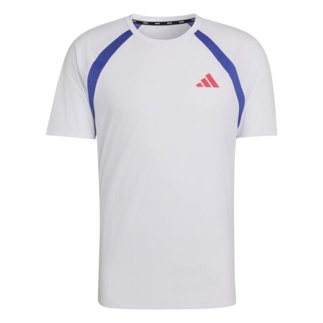 ADIDAS T-shirt Running Adizero Archive Bianco Viola Uomo