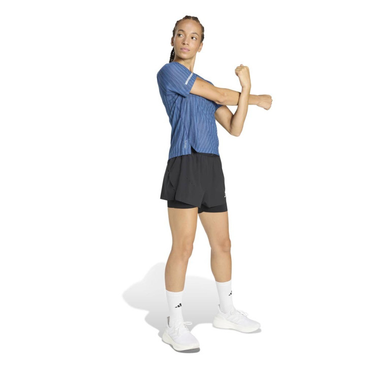 ADIDAS Pantaloncini Runnings Adi365 2In1 Nero Donna