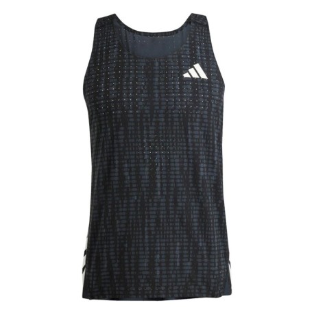 ADIDAS Canotta Running Adizero Carbon Nero Uomo