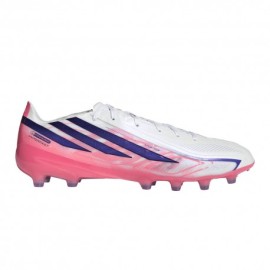 ADIDAS F50 Hyperfast Pro Ag Bianco Viola - Scarpe Da Calcio Uomo