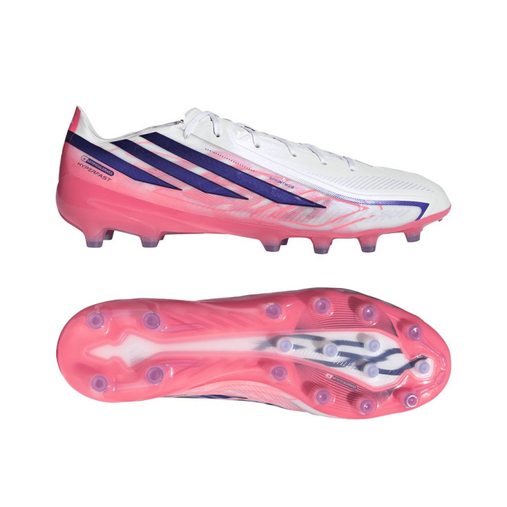 ADIDAS F50 Hyperfast Pro Ag Bianco Viola - Scarpe Da Calcio Uomo