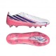 ADIDAS F50 Hyperfast Pro Ag Bianco Viola - Scarpe Da Calcio Uomo