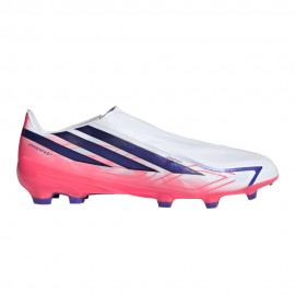 ADIDAS F50 Hyperfast League Ll Fg Bianco Viola - Scarpe Da Calcio Uomo