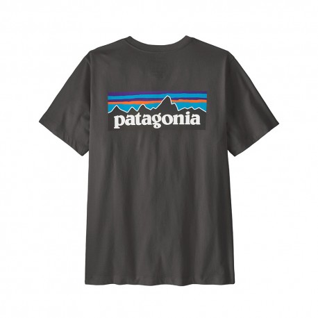 Patagonia T-shirt P6 Nero Uomo