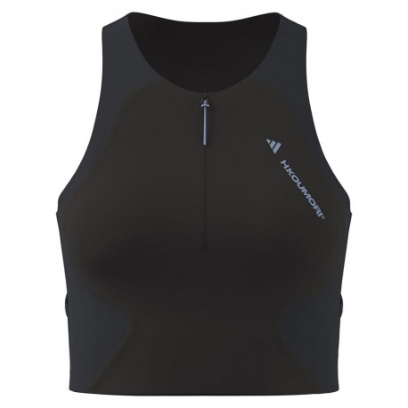 ADIDAS Crop Top Run X Hk Nbrow Ntgrigio Donna