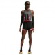 Nike Crop Canotta Running Aeroswift Grigio Volt Bianco Donna