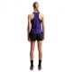 Nike Pantaloncini Running Flow Df Hr 2In1 Nero Argento Donna