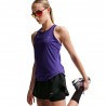 Nike Pantaloncini Running Flow Df Hr 2In1 Nero Argento Donna