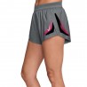 Nike Pantaloncini Running Aeroswift Gx 3" Grigio Rosa Donna