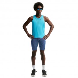 Nike Pantaloncini Running Tight Areoswift Aop Blu Nero Uomo