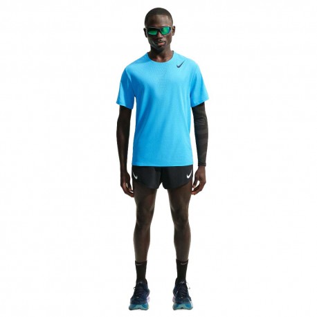 Nike Maglia Running Aeroswift Adv Lt Current Blue Nero Uomo