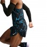 Nike Pantaloncini Running Areoswift Aop 2" Nero Bianco Uomo