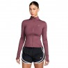 Nike Giacca Running Swift Full Zip Rosa Smoke Argento Donna