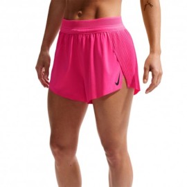 Nike Pantaloncini Running Aeroswift Adv 3" Rosa Nero Donna