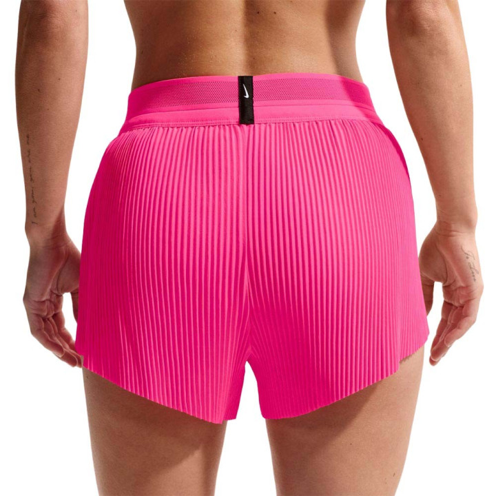 Nike Pantaloncini Running Aeroswift Adv 3" Rosa Nero Donna