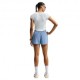 Nike Pantaloncini Running Tempo Run Work Blu Argento Donna
